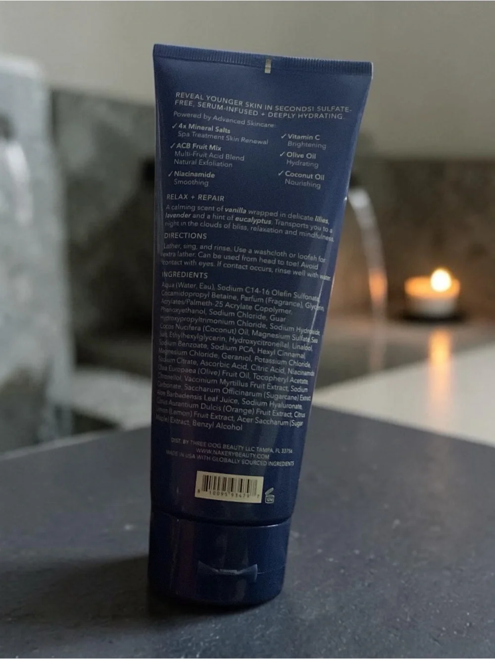 Nakery Beauty SkinRecovery Relax + Repair Magnesium Face, Body & Hair Wash 🫧